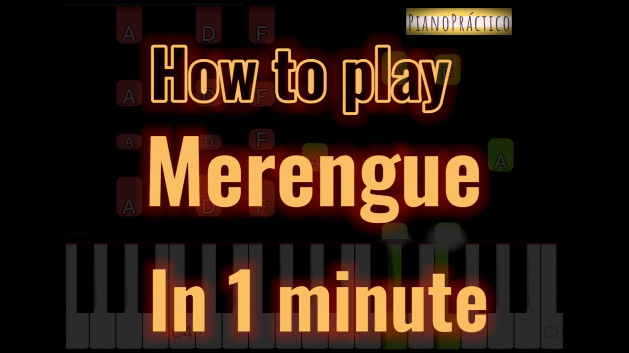 How to play Merengue in 1 minute - EASY piano tutorial