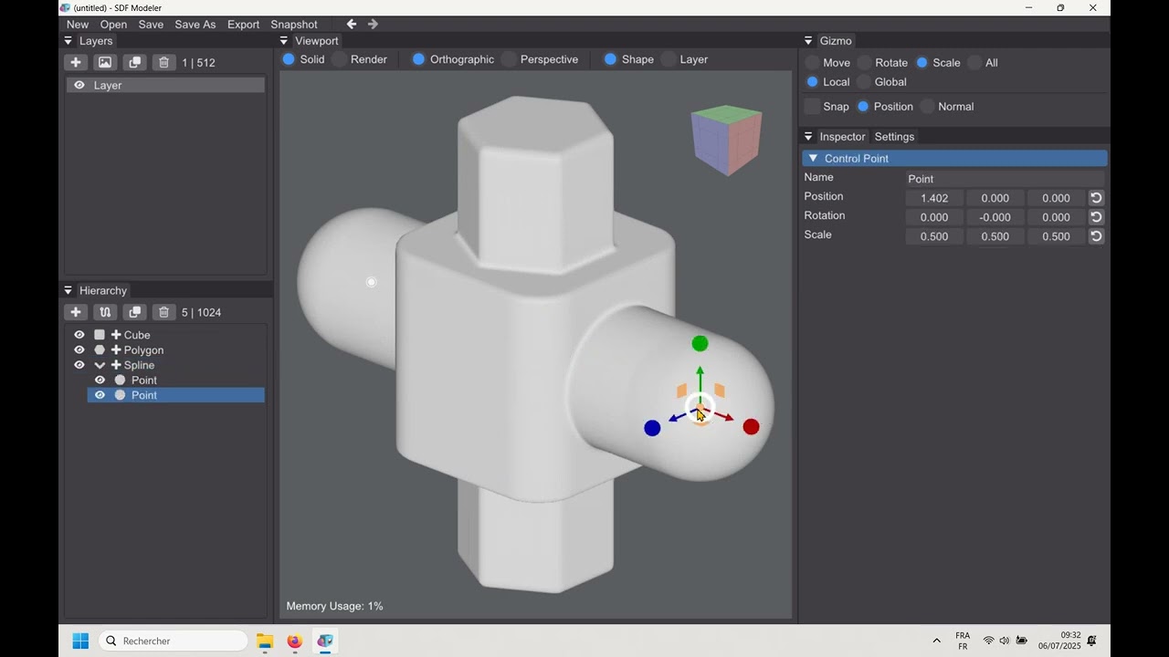 test sdf modeler