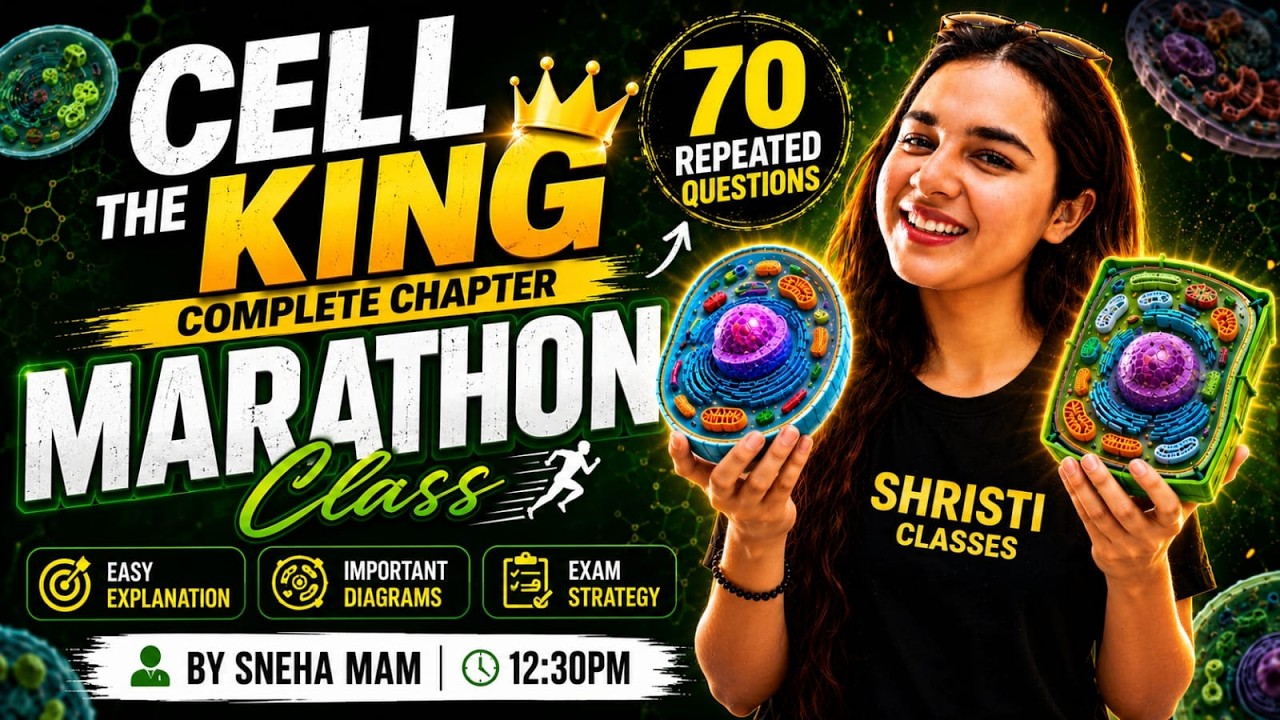 CELL Complete Chapter Marathon | 70 Repeated Questions 🔥 | NEET 2026 Biology | By Sneha Mam