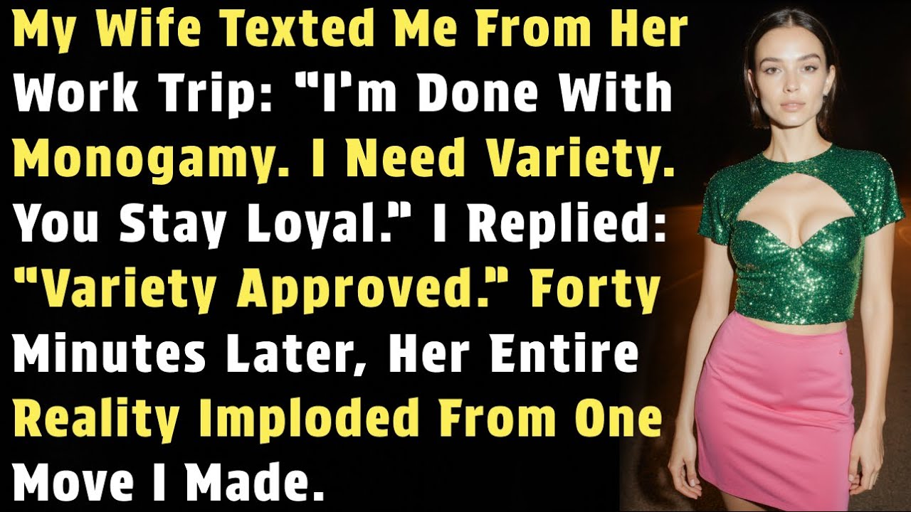 My Wife Texted Me From Her Work Trip: “I’m Done With Monogamy. I Need Variety. You Stay…