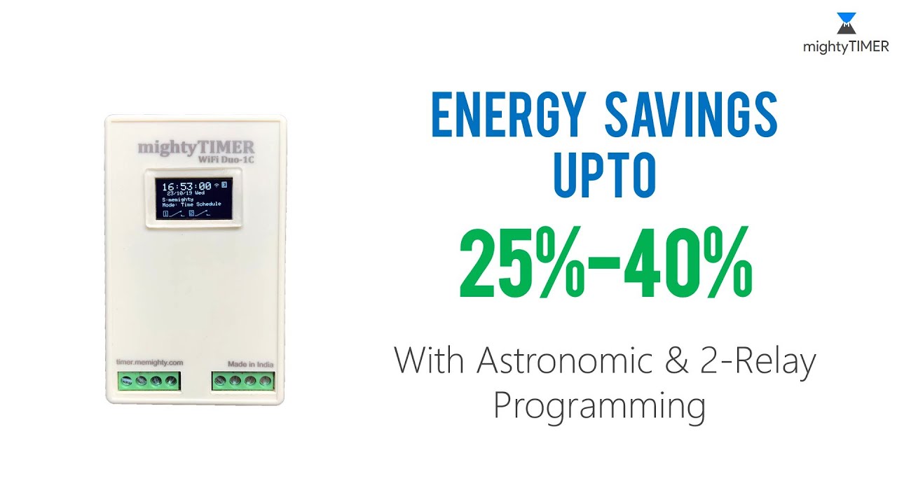 mightyTIMER WiFi Duo - Smart IoT Timer #SmartTimer #EnergyConservation #IoT
