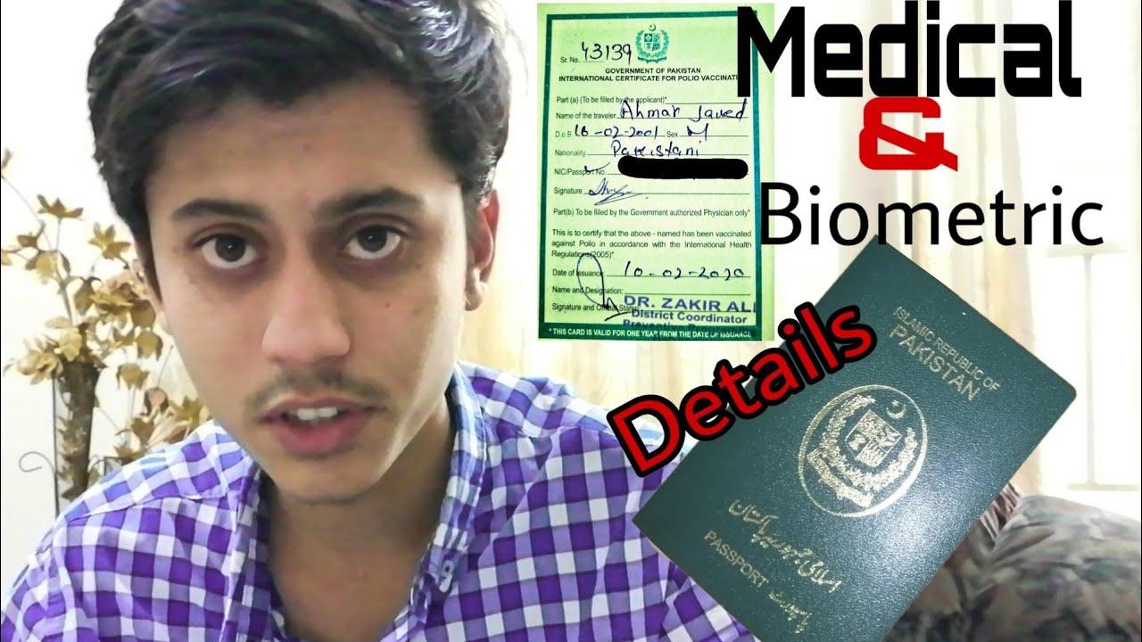 Medical and biometric information for Australian visa