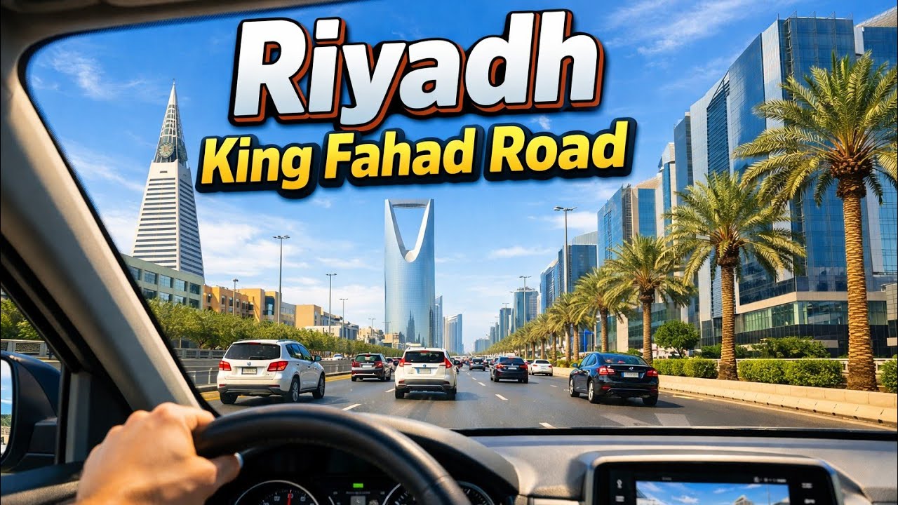 Exploring Riyadh: King Fahad Road Drive 🇸🇦