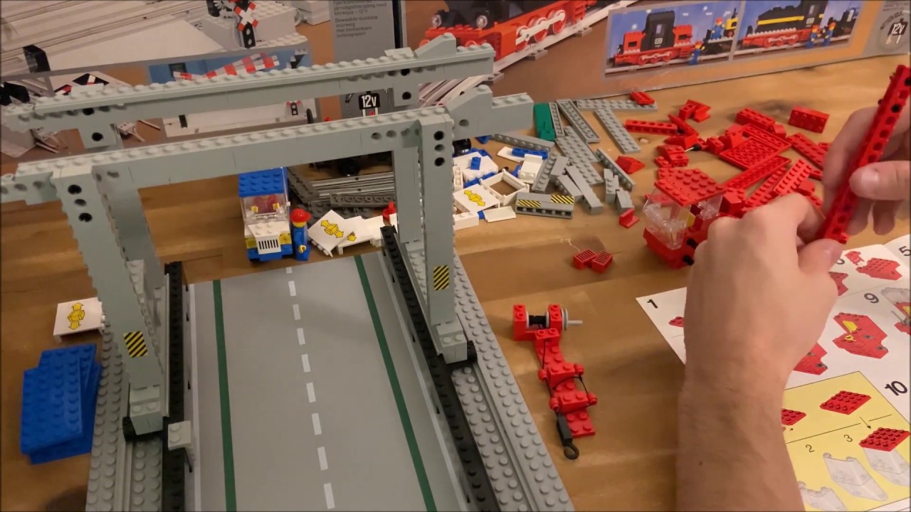 Lego Container Crane Depot 7823 12 Volt Train Ära (Timelapse)