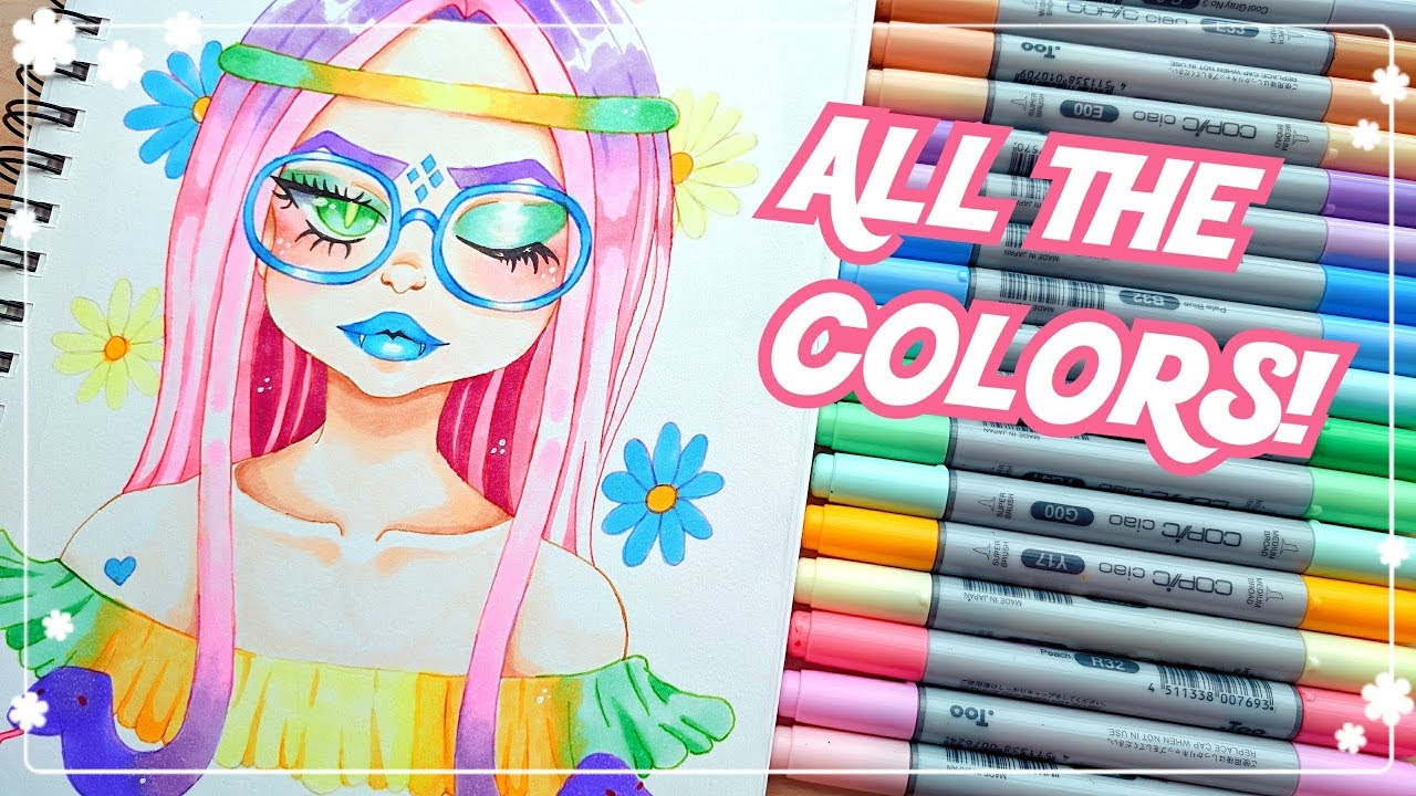 ☆ USING EVERY COLOR || Pastel Copic Challenge!  ☆
