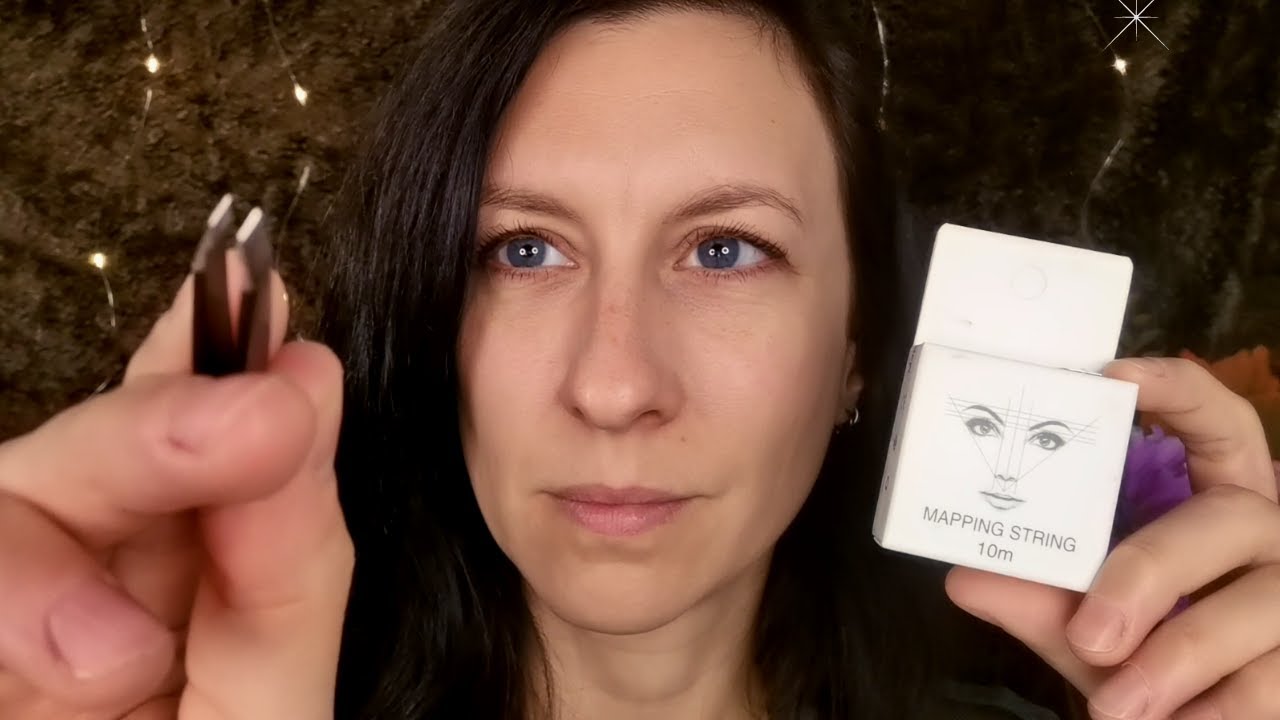 ASMR Eyebrows string mapping and plucking