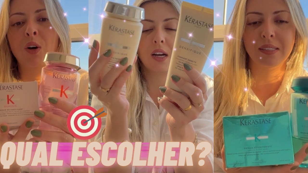 DENSIFIQUE x GÊNESIS x EXTENTIONISTE 🤔 QUAL MELHOR KERASTASE PRO CABELO FINO?Resenha comparativa