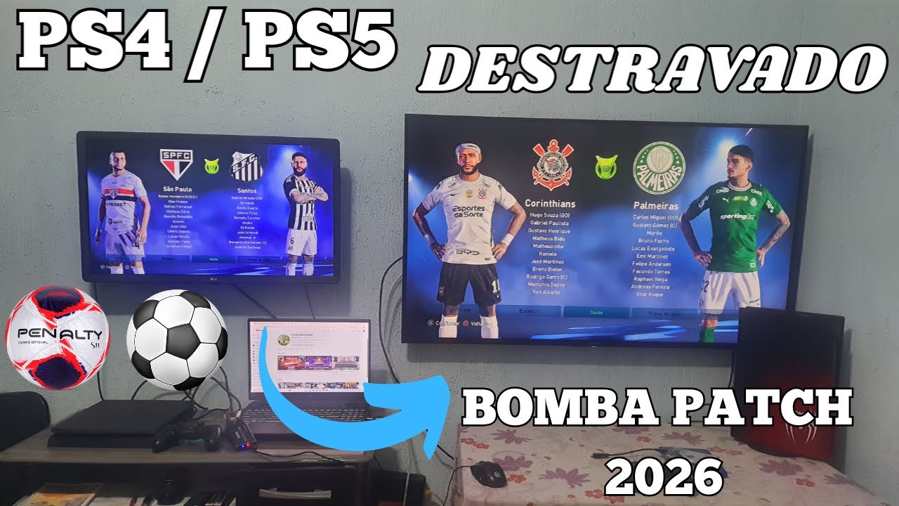 👉 BOMBA PATCH 2026 ⚽ FUTEBOL BRASILEIRAO BETANO no PS4 e PS5 DESTRAVADO