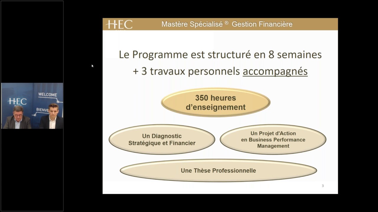 Executive Mastère Spécialisé  GESTION FINANCIÈRE