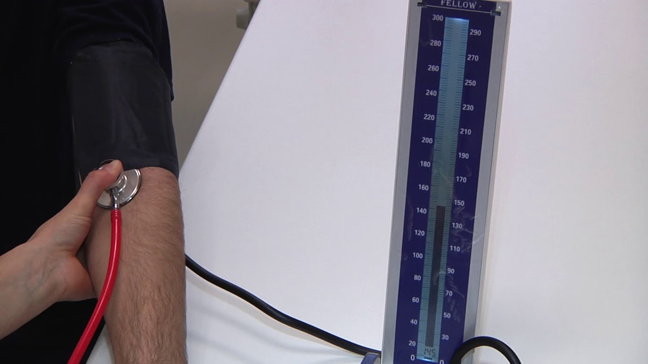 1 Measurement of blood pressure by auscultation method