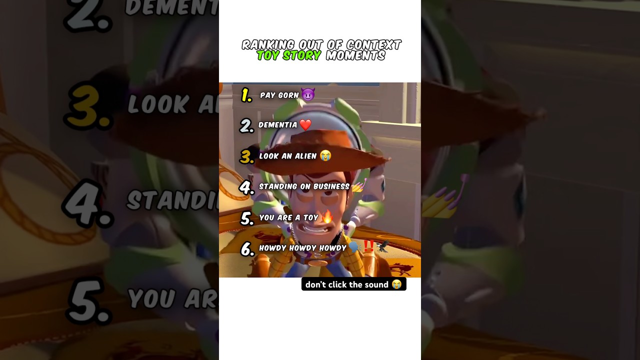 Ranking Toy Story Moments 😭