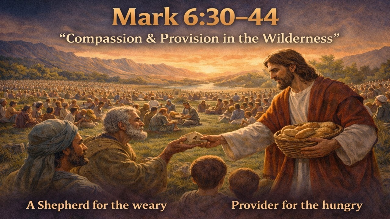 Mark 6:30-44 — Compassion for the Weary & Provision in the Wilderness