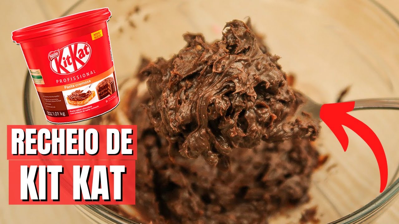 RECHEIO DE KIT KAT MUITO RÁPIDO E FÁCIL! | ESSE RECHEIO É SURPREENDENTE E DELICIOSO!