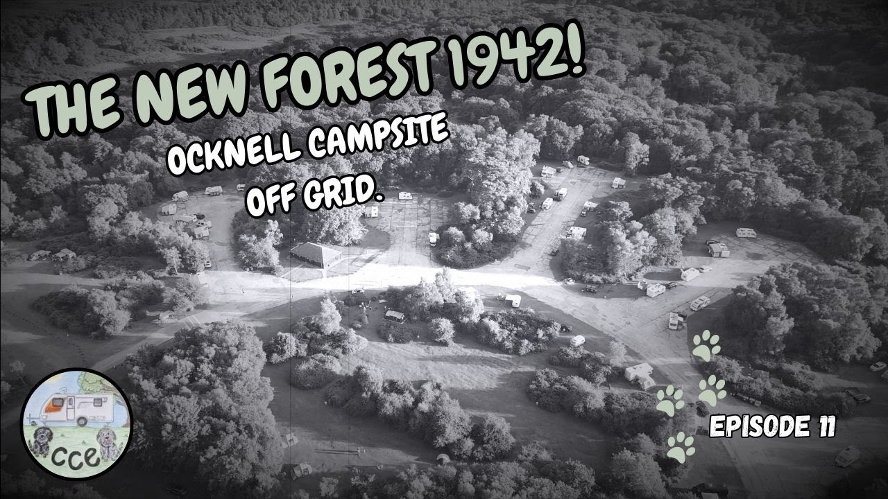 THE NEW FOREST Ocknell Campsite Stoney Cross Airfield with our Caravan OFF GRID. Ep11