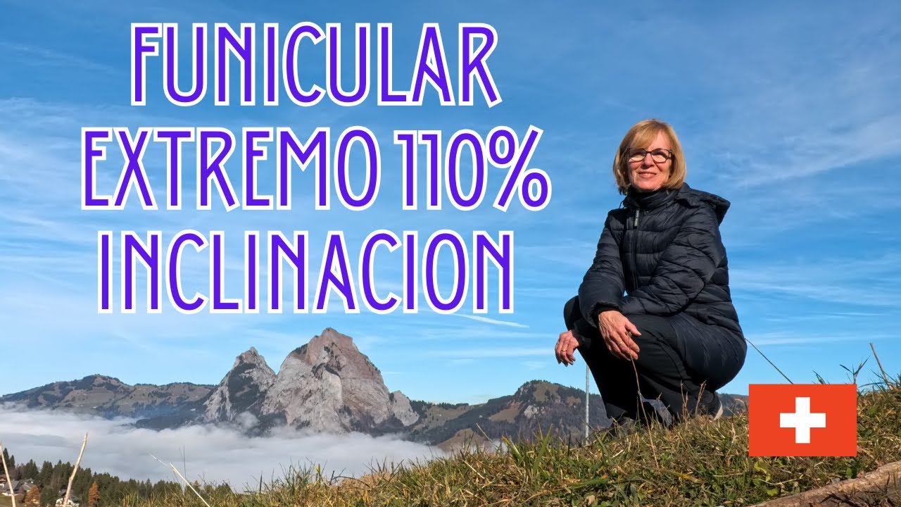 Miren hasta dónde llegué en este funicular de 110 % de inclinación 😱 | Suiza 4K