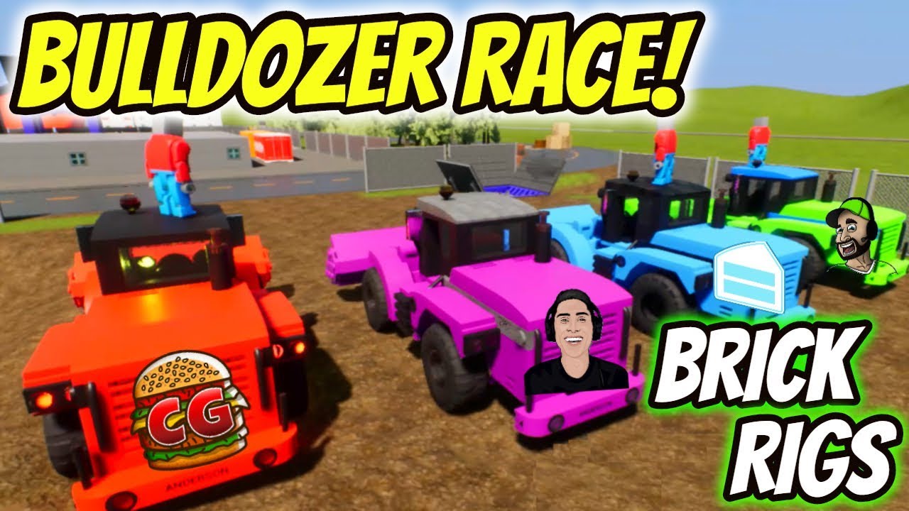 BRICK RIGS BULLDOZER RACE with Spy Cakes Beautiful OB and Camodo Gaming | Brick Rigs Gameplay
