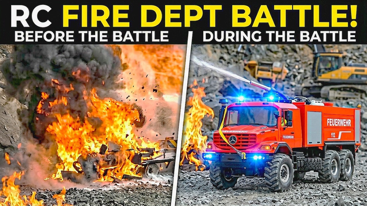 MASSIVE RC FIRE DEPT ACTION | HOUSE BLITZ & GAS DEPOT EXPLOSION ON CONSTRUCTION SITE!