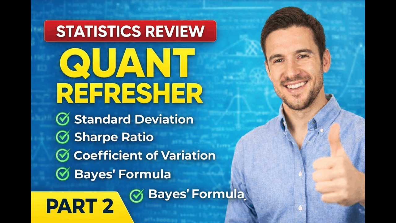 CFA Statistics Refresher Part 2 – Standard Deviation, Sharpe Ratio & Bayes’ Rule Explained