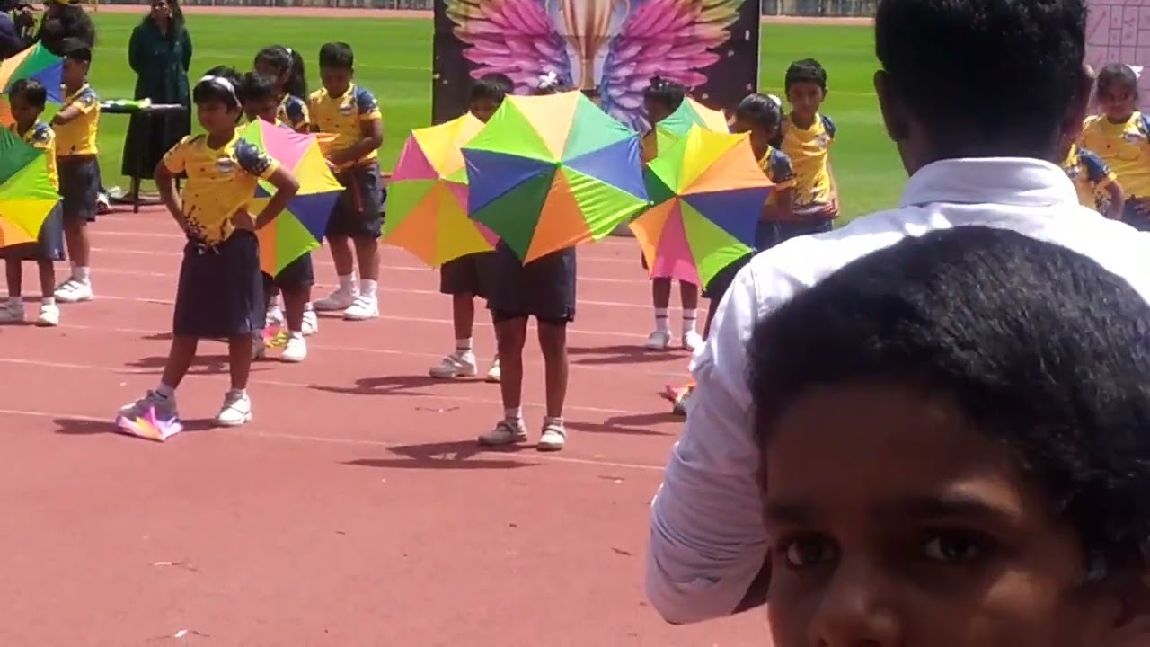 Tharika umbrella dance, Sports day at sri chaitanya royapuram