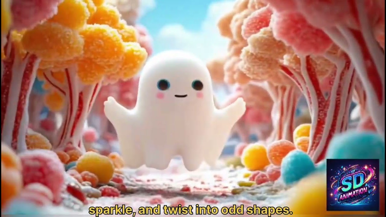 The candy ghost 👻🍭 #KidsStory #AIAnimation #BedtimeStory #FunForKids #learningthroughstories