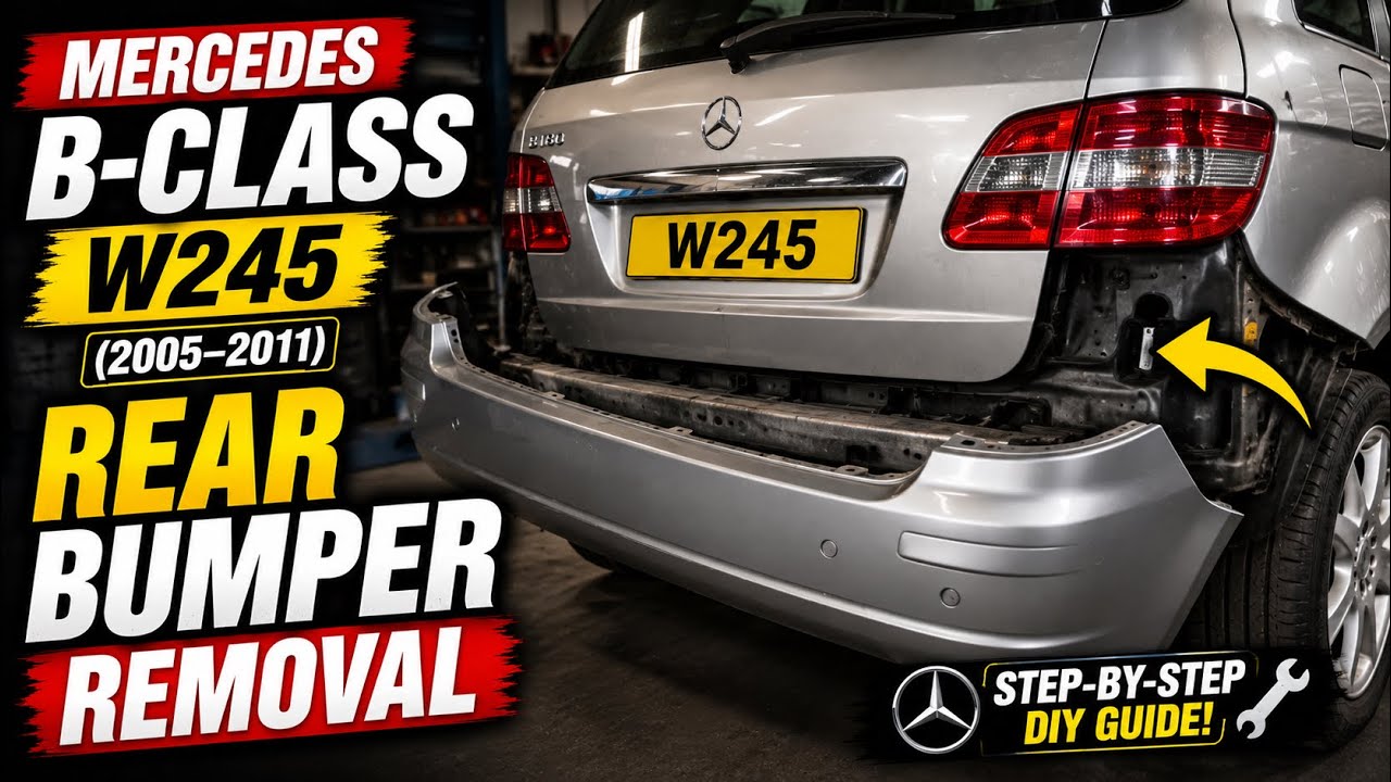 Mercedes B-Class W245 (2005–2011) Rear Bumper Removal | Full Step-by-Step DIY