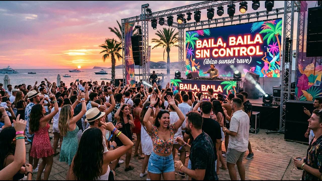 Baila, baila sin control ( ibiza sunset rave )  2026 Latino  #2026  #latino