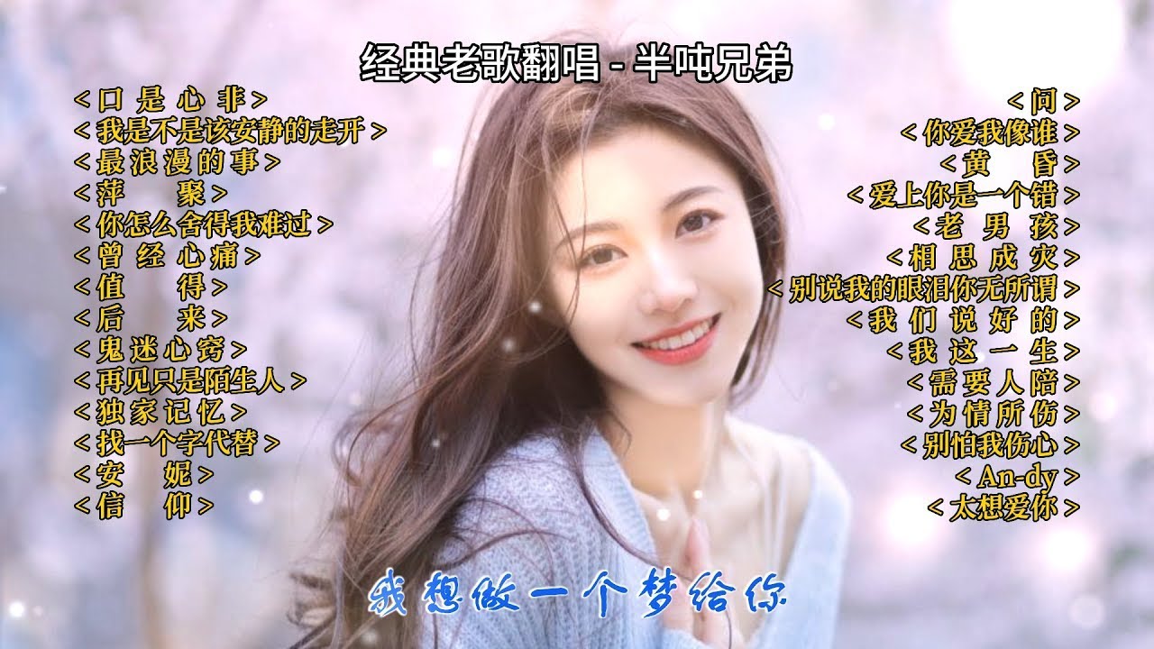 半吨兄弟翻唱经典老歌28首【動態滾動歌詞Lyrics】【高音质无损音乐】