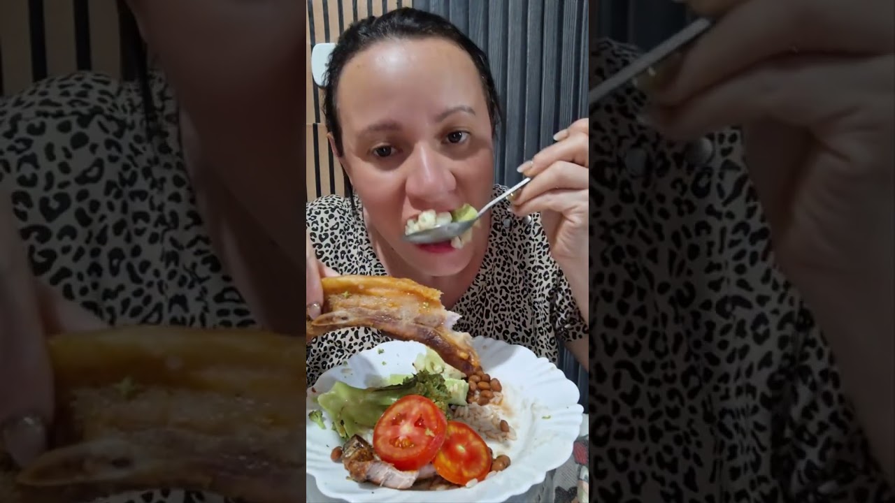 Hoje eu caprichei no almoço 