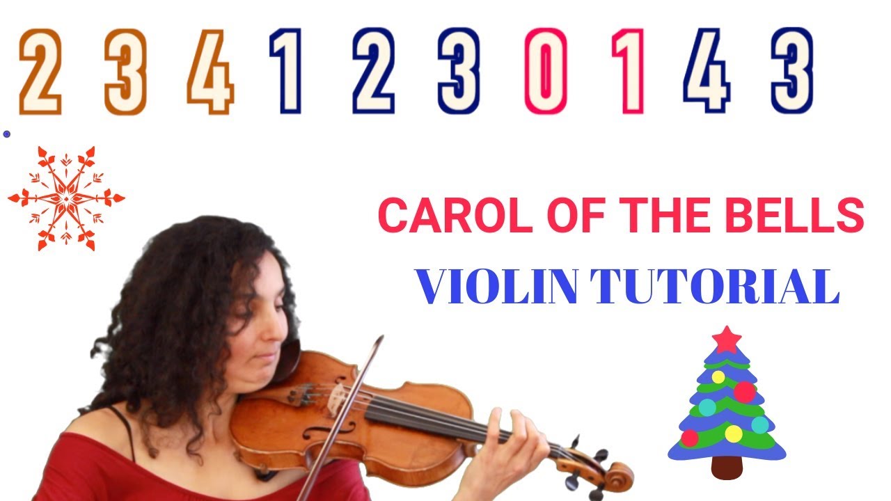 Как играть Carol Of The Bells на скрипке 🎻 Обучающее видео
