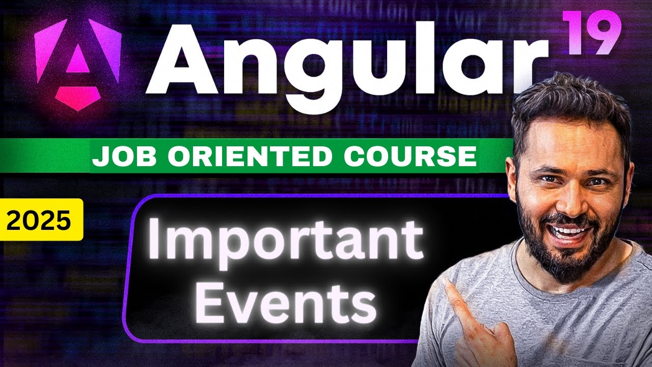 Angular 19 Tutorial #12 Click, Input, mouse, focus, and blue events