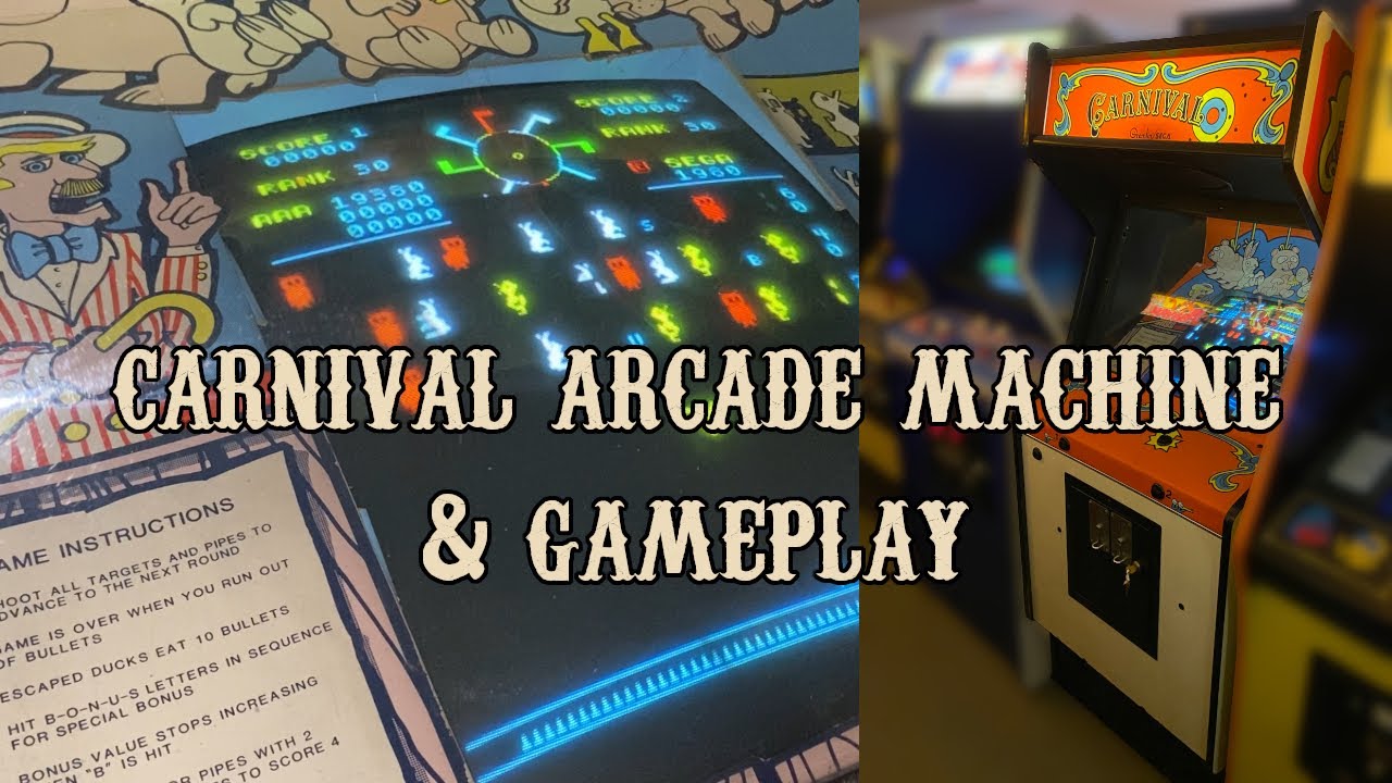 Carnival Arcade Machine Spotlight & Gameplay - 1980 Sega Gremlin