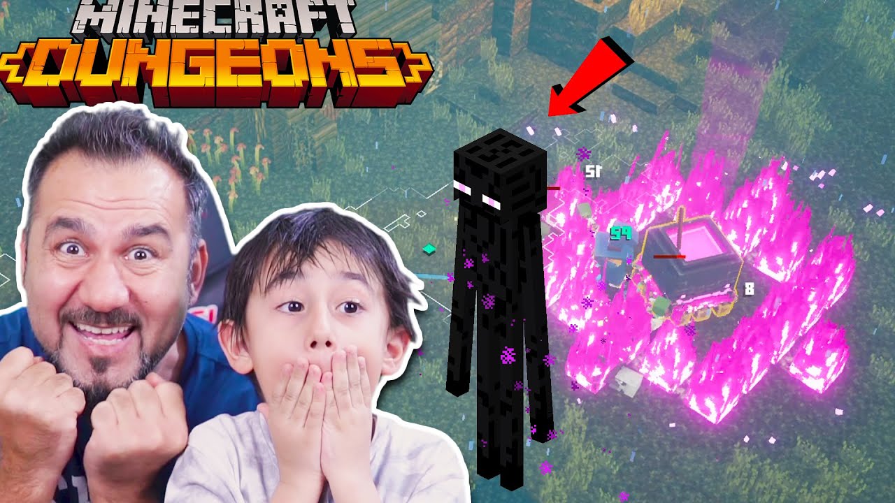 ENDERMANLA SAVAŞTIK VE CAULDRON BOSS GELDİ! | MINECRAFT DUNGEONS OYNUYORUZ #2