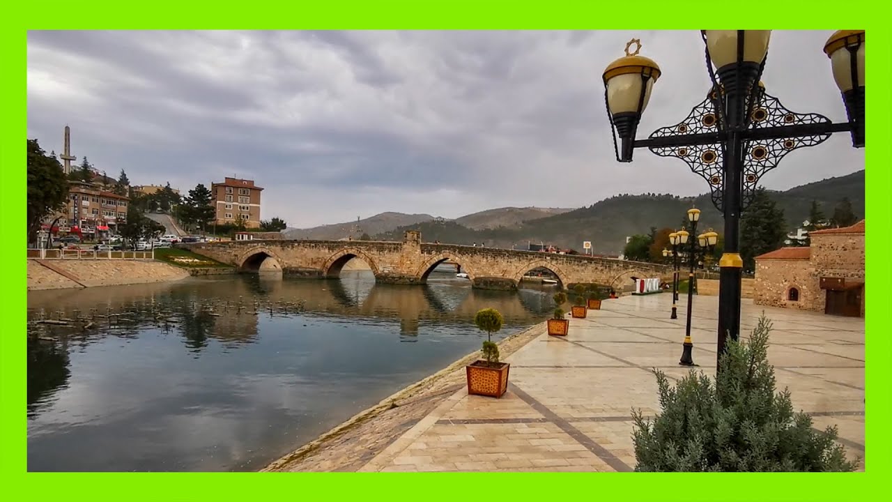 TOKAT walk: YEŞİLIRMAK riverside - in Tokat, Turkey [4K UHD HDR]