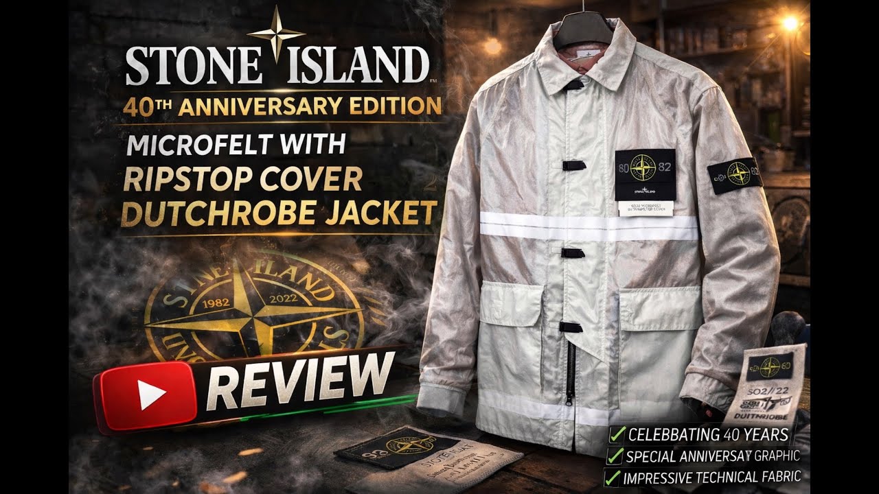 STONE ISLAND COLLECTION MICROFELT WITH RIPSTOP COVER 82/22 40th ANNIVERSARY JACKET REVIEW EPISODE 14