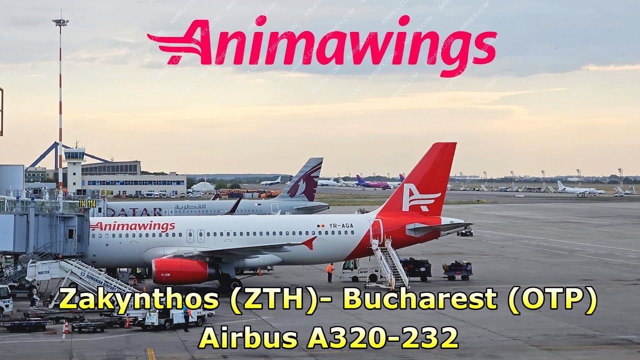 ✈️TRIP REPORT | Animawings | Airbus A320-232 | Zakynthos ✈Bucharest | ZTH-OTP