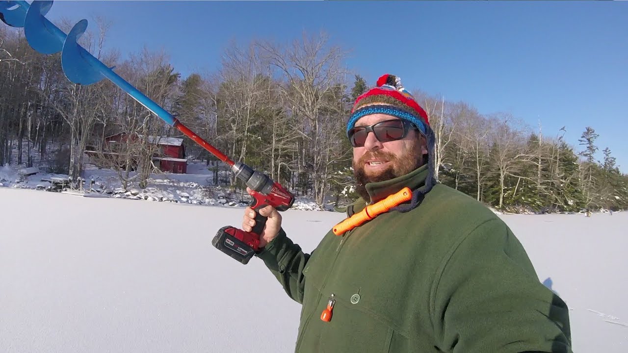 WHAT? A HAND DRILL ON AN ICE AUGER? I WAS IMPRESSED