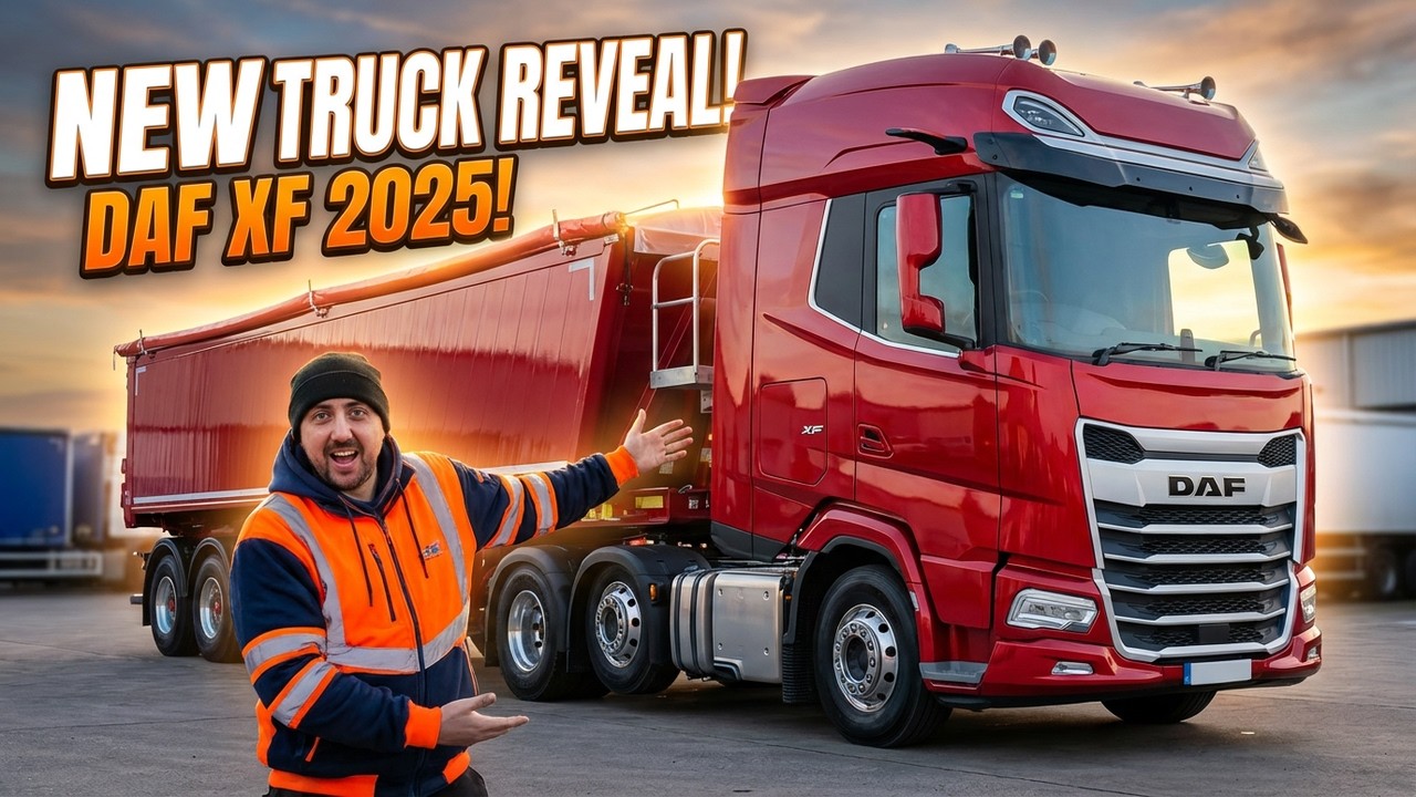 PRIMA zi de MUNCA cu DAF XF 2025 si BASCULANTA cu PRELATA ELECTRICA