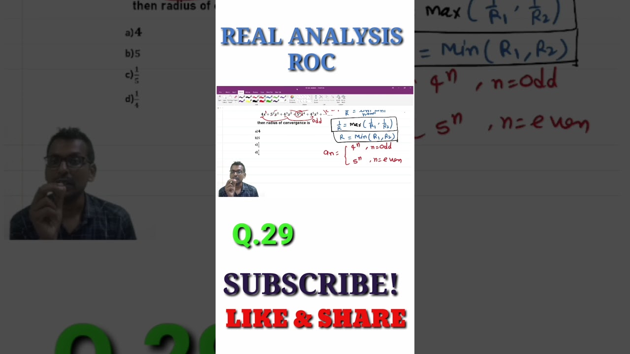 29 power series radius of convergence of power series