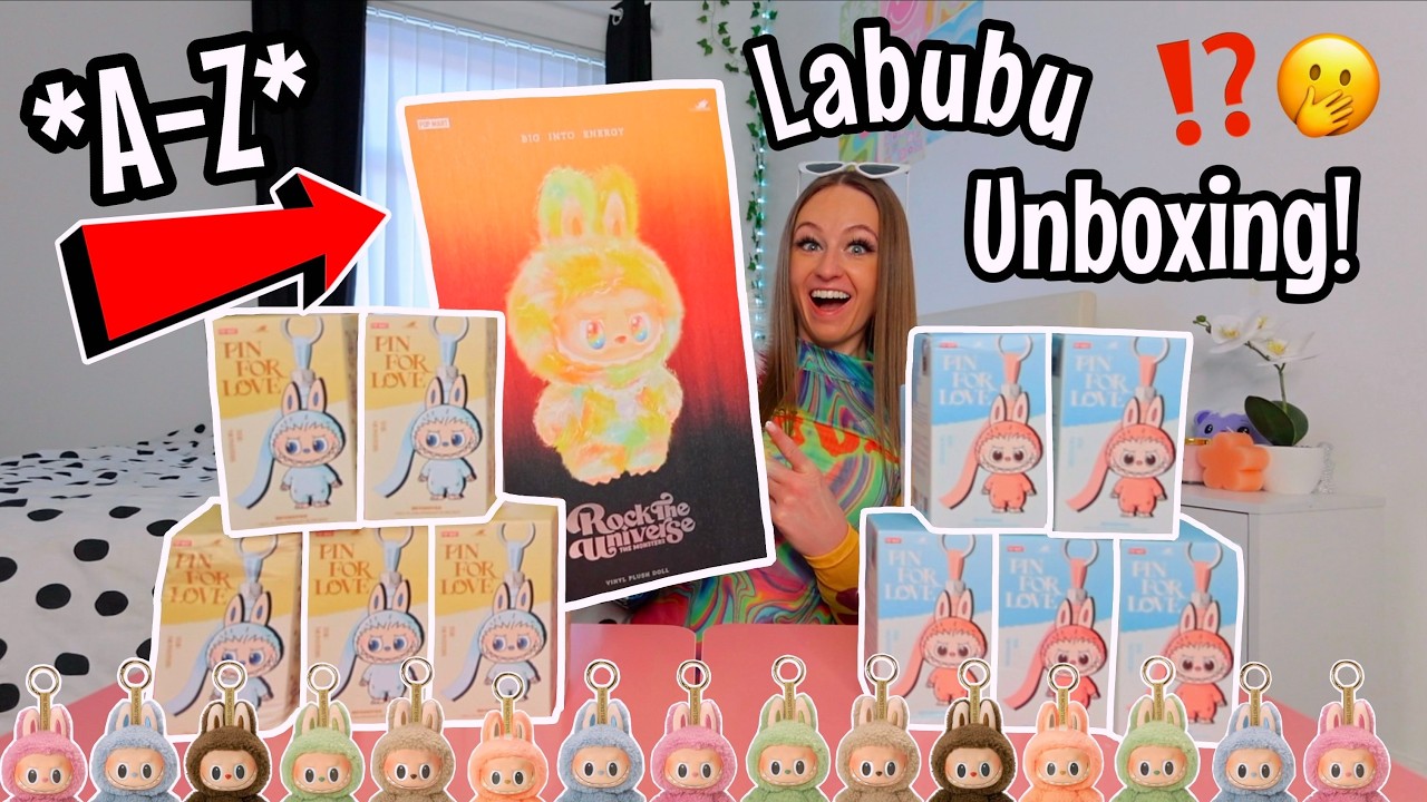 UNBOXING NEW *VIRAL* A-Z MINI 'PIN FOR LOVE' LABUBU BLIND BOXES!!🫢⁉️(+ WORLDS RAREST ZIMOMO OMG!!😱✨)