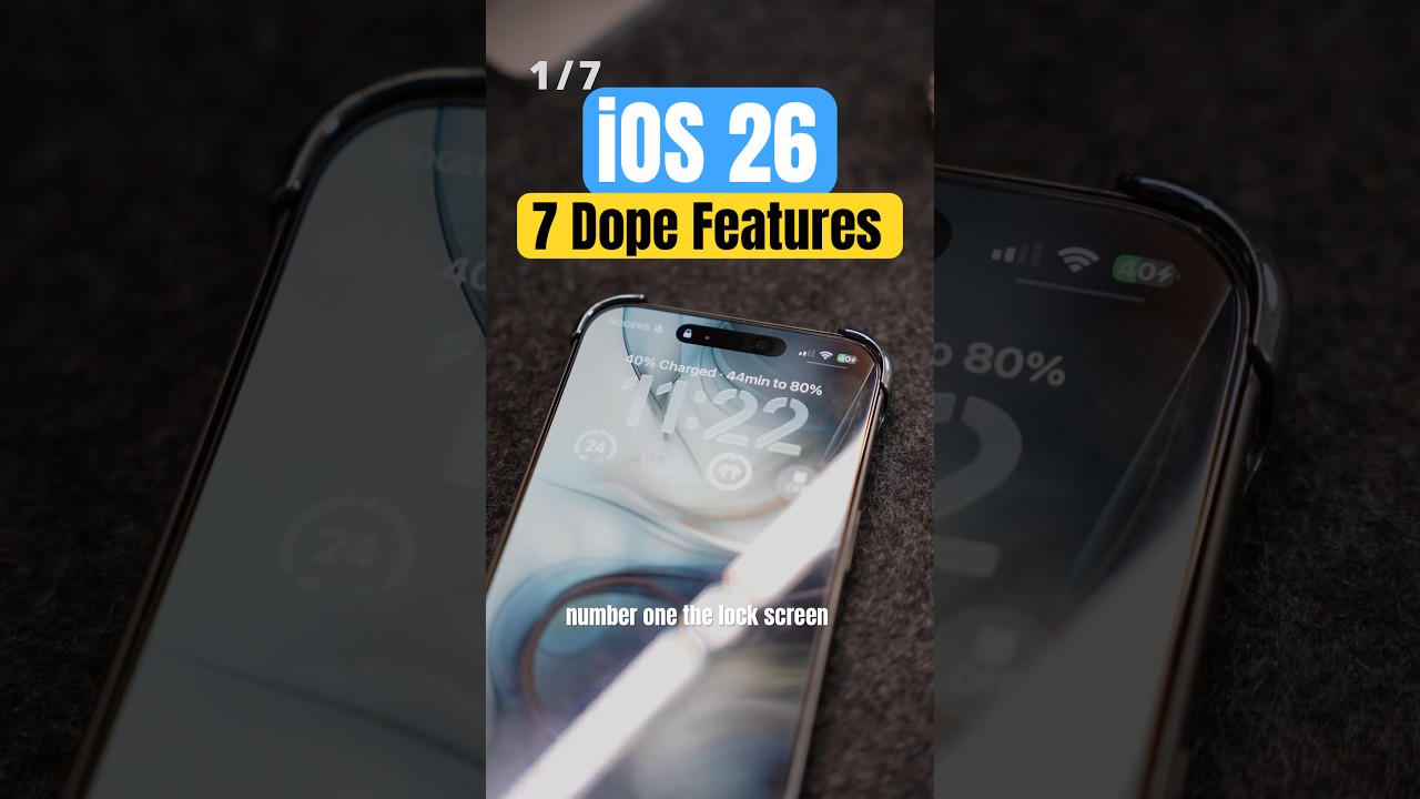 7 Dope iOS 26 Features