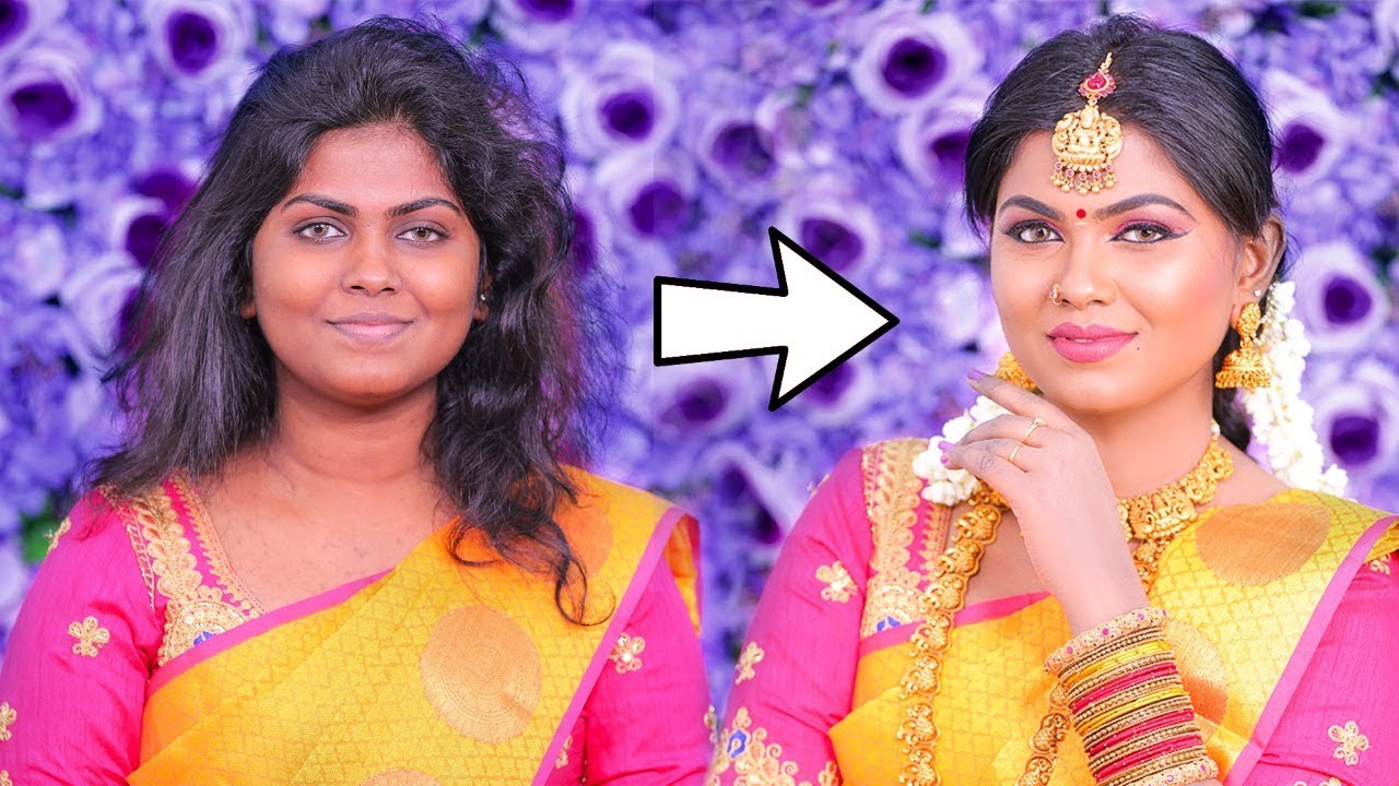 Dark Skin Bridal Makeup | South Indian Look