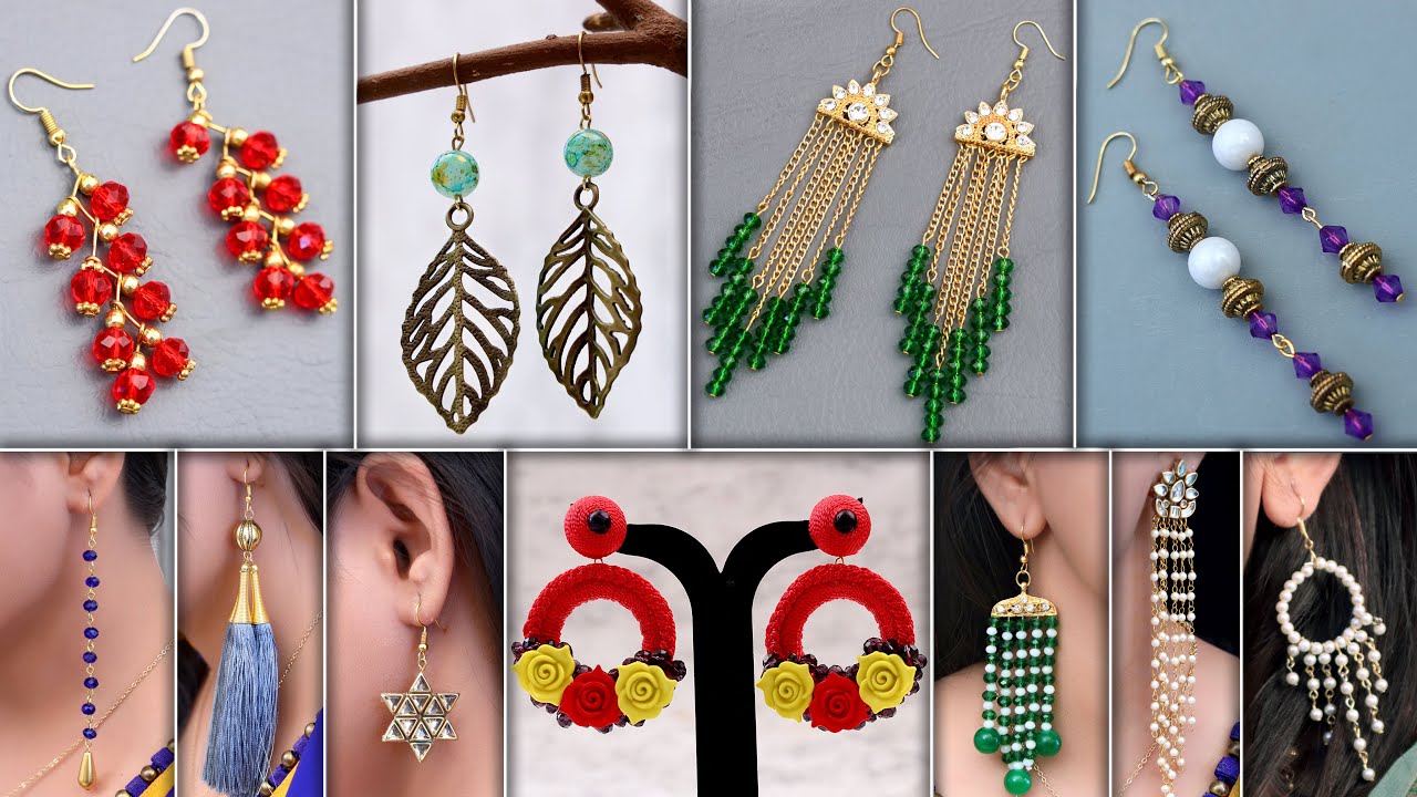 Fancy Girls Daily Wear - DIY Earrings For JeansTop, GownDresses & Kurti