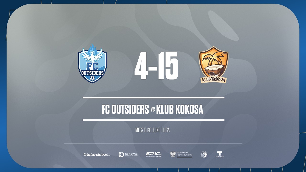 Skrót | FC OUTSIDERS - KLUB KOKOSA 4:15 | PRO LIGA, Sezon Zima 2026 - 05.02.2026