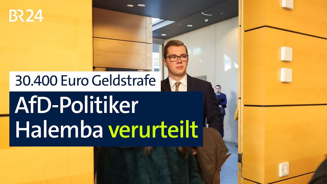 30.400 &euro; Geldstrafe: AfD-Politiker Daniel Halemba verurteilt | BR24