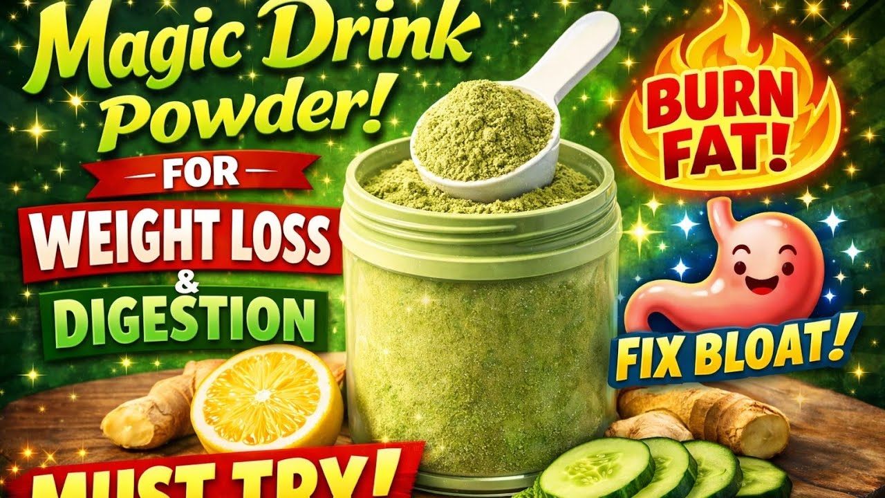 రోజూ ఈ డ్రింక్ తాగితే పొట్ట కొవ్వు మాయం! 🤯 Magic Drink Powder | Weight Loss & Digestion 