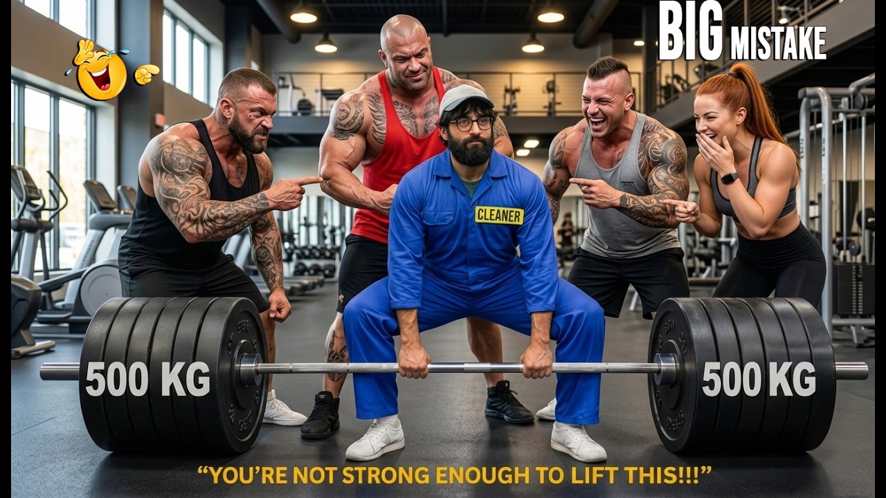 Bodybuilders Couldn’t Believe the Cleaner’s Power 😳🔥 | Anatoly Gym Prank!
