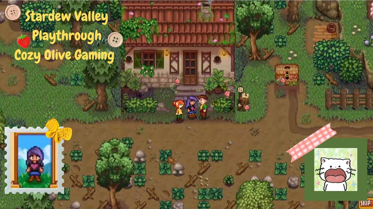 Stardew Valley #1 | creating our character, exploring our new farm, meeting the villagers ✨
