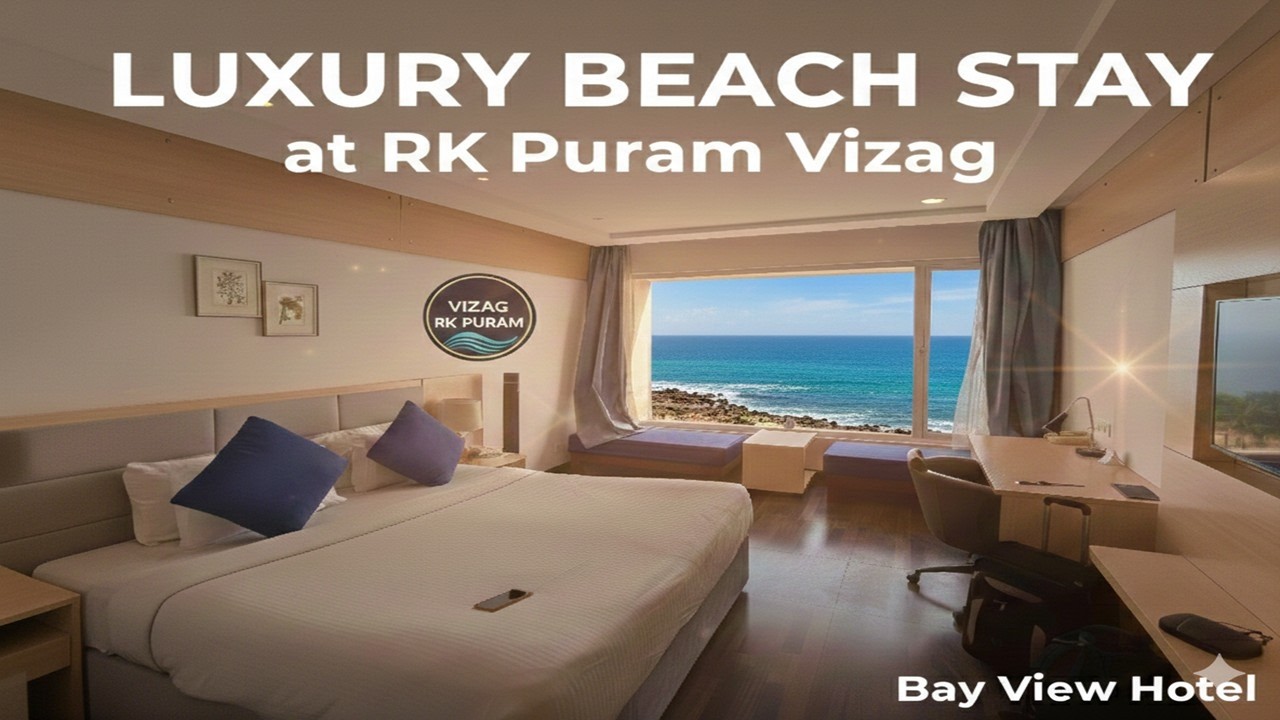 Vizag Best Sea Facing Hotel Near RK Beach | Bay View Hotel Room Tariff, Food | Visakhapatnam Hotel
