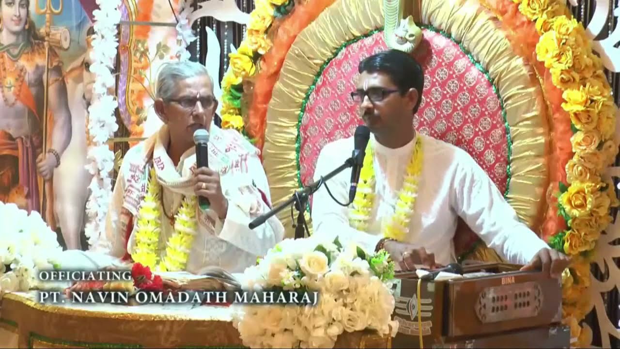 4th Night Shiva Puran officiating Pt Navin Omadath Maharaj
