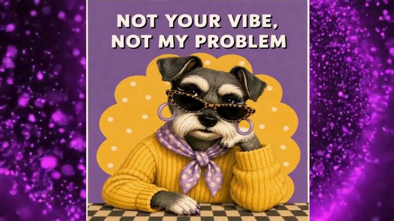 Funny Dog Attitude Shirt | Not Your Vibe Not My Problem | Dog Lover T-Shirt | Bark & Attitude